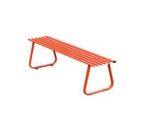 Banco de parque al aire libre, silla doble de patio para asientos de ocio, tamaño pequeño, color elegante, perfecto para jardines, patios y parques
