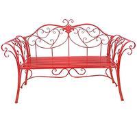 Banco de parque Banco de jardín Banco de jardín Banco de jardín de 52 pulgadas Banco de terraza del parque, Silla de muebles de exterior con asiento doble de metal para patio, silla de porche