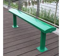 Banco De Parque Exterior De Acero Galvanizado, Diseño Ergonómico Curvo, Resistente A Las Inclemencias, Soporte Fuerte para Jardines, Zonas Residenciales & Lugares Turísticos(Green,120X22X45cm)