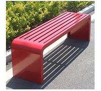 Banco de Parque metálico Resistente a la Intemperie: Asiento Exterior Duradero para Jardines, Parques, Patios y terrazas. Ideal para Relajarse y reunirse. Elegante Mueble de Patio.