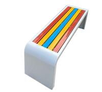 Banco De Parque para Exteriores, Banco para Patio, Banco Largo Comercial De Jardín Alta Resistencia con Estructura De Acero para Parques, Jardines, Patios Patios Traseros.(H,120 * 40 * 45cm)