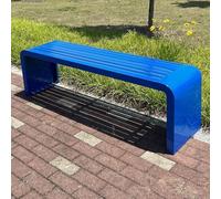 Banco De Parque para Exteriores, Banco para Patio, Banco Largo Comercial De Jardín Alta Resistencia con Estructura De Acero para Parques, Jardines, Patios Patios Traseros.(A,120 * 40 * 45cm)