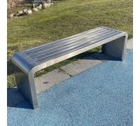 Banco De Parque para Exteriores, Banco para Patio, Banco Largo Comercial De Jardín Alta Resistencia con Estructura De Acero para Parques, Jardines, Patios Patios Traseros.(J,100 * 40 * 45cm)