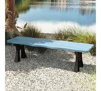 Banco De Patio De Madera Maciza, Banco De Jardín Al Aire Libre, Muebles Decorativos Resistentes A La Intemperie, Adecuado For Césped, Porches, Porches Delanteros(Style E,150cm/59in)
