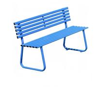 Banco De Patio Exterior De Gran Capacidad, Banco De Parque Ecológico, Diseño Ergonómico, Adecuado Para Jardines, Comunidades Y Céspedes(Blue,Style A)