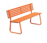 Banco De Patio Exterior De Gran Capacidad, Banco De Parque Ecológico, Diseño Ergonómico, Adecuado Para Jardines, Comunidades Y Céspedes(Orange,Style A)