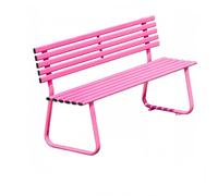 Banco De Patio Exterior De Gran Capacidad, Banco De Parque Ecológico, Diseño Ergonómico, Adecuado Para Jardines, Comunidades Y Céspedes(Pink,Style A)