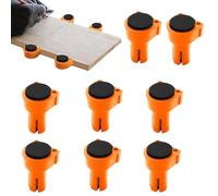 Banco de perros | 8 piezas Herramienta de carpintería anti-scratch para trabajo | Abrazos de agujero de perros de nylon con agujero de 3/4 pulgadas