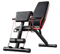 Banco de pesas ajustable 10 en 1, ajustable y plegable para press de banca, entrenamiento de fuerza y entrenamiento de cuerpo completo. Perfecto para juegos de mancuernas o un juego de mancuernas