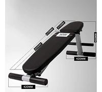 Banco De Pesas Con Mancuernas, Tabla Para Abdominales De Interior, Para Hombres Y Mujeres, Yoga, Pilates, Gimnasio, Pérdida De Peso, Tonificación Muscular, Treasure Mom.,Black-123*42*45cm