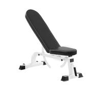 Banco De Pesas Con Rueda,Press Multiusos Plegable,Respaldo Y Cojín Asiento Ajustables,Capacidad Carga 500 Kg For Ejercicio Cuerpo Completo En Gimnasio Casa(White)