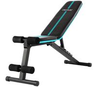 Cecotec Banco Musculación Plegable y Acolchado, Gimnasio en Casa, Drumfit SetUp 7000. Ajustable en 7 Niveles, Reclinable Hasta 180º, Almohadillas Antideslizantes, Entrenamiento Cuerpo Completo