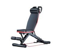 Banco De Pesas Plegable Ajustable, Entrenamiento Alta Resistencia,Equipo Ejercicios For El Hogar 14 En 1,con Respaldo Y Reposacabezas Ajustables Capacidad Carga 500 Kg