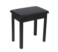 Banco de piano de madera maciza con marco resistente para una sola persona, duradero y fácil de limpiar