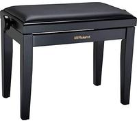 Banco de piano de Roland en negro satinado con asiento de vinilo acolchado - RPB-200BK