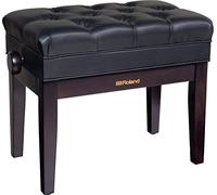 Banco de piano Roland RPB-500RW - Palisandro con asiento de vinilo y compartimento para partituras