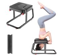 Banco de pie de cabeza de yoga, banco de inversión de yoga con reposabrazos y esterilla de yoga, capacidad de peso de 550 libras, adecuado para aliviar la fatiga, fitness y entrenamiento de fuerza