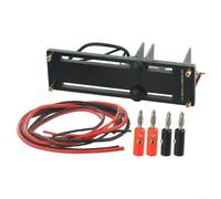 Banco de pruebas de capacidad de batería de 4 cables con terminales banana para 26650/AA/AAA/pilas de botón, 10A máximo, PCB+Metal+Construcción plástica (B)