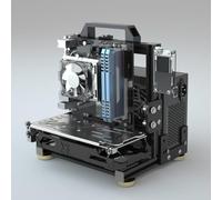 Banco de Pruebas de Marco de Montaje Creativo para PC, Carcasa de Marco al Aire Libre, Soporte para Placa Base de computadora, ITX ATX MATX/EATX chasis de Marco de Aluminio Abierto (ITX)