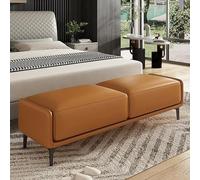 Banco de puf tapizado para dormitorio, 120 cm, asiento decorativo para sala de estar, pasillo, capacidad de 150 kg, muebles elegantes