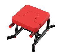 Banco de Reposacabezas de Yoga, Ayuda Invertida para El Hogar con Banco de Trabajo Invertido de Tubería de Acero de PU,Fitness y Gimnasio: Alivio del Estrés y Desarrollo del Cuerpo (Rojo)