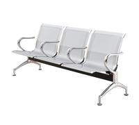 Banco de sala de espera con reposabrazos y respaldo, sillas de invitados de oficina de 2 a 3 asientos, silla de recepción para sala de espera, aeropuerto, banco, negocios