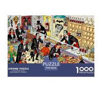 Banco de Sangre de Vampiros Puzzle De Madera Impermeable Puzzles De 1000 Piezas para Adultos Imposible Rompecabezas para Decoración del Hogar