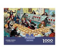 Banco de Sangre de Vampiros Puzzle De Madera Impermeable Puzzles De 1000 Piezas Regalos para Adultos Divertido Rompecabezas Decoración del Hogar