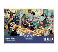 Banco de Sangre de Vampiros Puzzle De Madera Impermeable Puzzles De 1000 Piezas Regalos para Adultos Divertido Rompecabezas Juegos Desafiantes