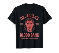 Banco de Sangre del Dr. Acula: Drácula Espeluznante Vampiro Halloween Camiseta