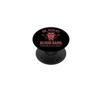 Banco de Sangre del Dr. Acula: Drácula Espeluznante Vampiro Halloween PopSockets PopGrip Adhesivo