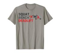 Banco de Sentadillas Peso Muerto Entrenamiento de Levantamiento de Pesas Motivación Camiseta