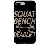 Banco de Sentadillas Peso Muerto Levantamiento de Pesas Gimnasio Fitness músculo Carcasa para iPhone 7 Plus/8 Plus