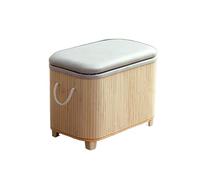 Banco de Sofá Otomano Taburete de almacenamiento taburete de almacenamiento taburete largo de sofá de madera maciza taburete de extremo de cama rectangular taburete bajo taburete de zapato de cambio d