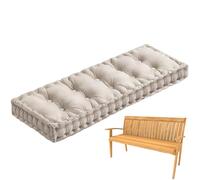 Banco de terciopelo suave de 10 cm de grosor con asa, 180 x 40 cm, almohadilla de asiento para interiores y exteriores, perfecto para decoración de patio y ventana, asiento de mesa