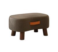 Banco de terciopelo - Taburete portátil con patas gruesas para sala de estar, pasillo, dormitorio y muebles de salón