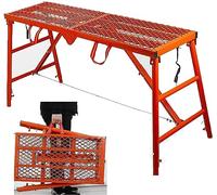 Banco de Trabajo Ajustable para el hogar con Patas Antideslizantes. Escalera Tipo andamio Robusta y Segura para proyectos de Bricolaje y reformas del hogar.