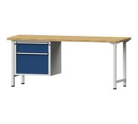 Banco de trabajo, bastidor modular serie V ANKE, 2 cajones