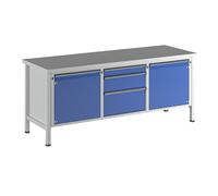 Banco de trabajo, bastidor modular serie V ANKE, 2 puertas de 540 mm, 3 cajones