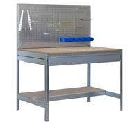 Simonrack Banco de trabajo BT2 - Carga 600 kg - 1445x1510x610 mm - 1 cajón - Galvanizado/Madera