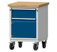 Banco de trabajo compacto ANKE, A x P 605 x 650 mm, 1 cajón, 1 armario