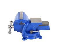 Banco de trabajo con tornillo de banco, giratorio robusto, abrazadera de banco pesada, banco cepilladora de tornillo de banco con dos agujeros de bloqueo, giratorio 360°, fácil de instalar (127 mm)