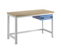 Banco de trabajo, construcción de bastidor Serie 8000 eurokraft pro, 1 cajón de 150 mm
