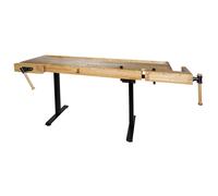 Banco de trabajo de madera regulable en altura para carpinteria wb210elift_230v