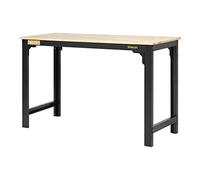 Banco de trabajo de metal con superficie superior de MDF