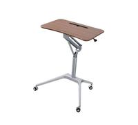 Banco de trabajo de pie ajustable con ruedas, capacidad de carga de 15 kg, 75-105 cm de altura, para discurso de oficina en el aula