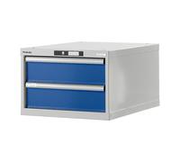 Banco de trabajo de sistema modular, armario inferior LISTA, altura 383 mm, 2 cajones