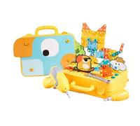 Banco De Trabajo para Niños - Juegos de Mesa Divertidos Realistas Multifuncionales,Mesa De Trabajo para Niños - para Y Niñas En Casa Escuela O Juegos Al Aire Libre con Familia Y