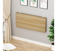Banco de trabajo plegable montado en la pared resistente y mesa de hojas colgantes que ahorra espacio para cocina, comedor u oficina en casa, escritorio pequeño plegable resistente para computadora