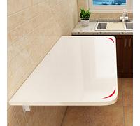 Banco de trabajo plegable resistente para montar en la pared, mesa plegable que ahorra espacio para garaje, cobertizo, oficina en casa, lavandería, cocina y comedor, diseño versátil y resistente